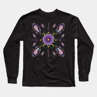 Paisley Flower Long Sleeve T-Shirt